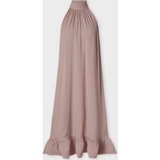 Malina Kläder Malina Sabrina Ruffle Midi - Taupe