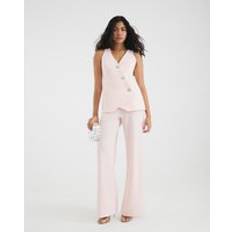 Pink Jumpsuits & Overalls River Island Womens Waistcoat Hybrid Jumpsuit - Pink