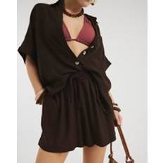Linen - Women Shorts River Island Womens Blend Shorts - Brown