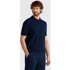 United Colors of Benetton Pikétröjor United Colors of Benetton H/S Polo Shirt - Marinblå