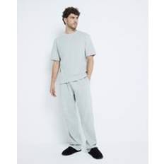 Sleepwear River Island Mens Green Waffle T-Shirt And Trousers Pyjamas Set - L