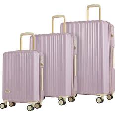 Rock 4 Wheels Suitcase Sets Rock Primrose 8-Wheel Suitcase Set 3 Piece