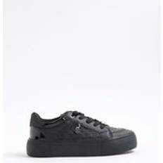 Girls Monogram Trainers - Black