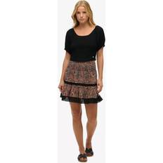 Superdry Kjolar Superdry Printed Lace Trim Mini Skirt - Multi