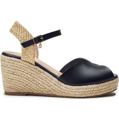 Natur Sandaletter Moda In Pelle Nolaa Peep Toe Wedge Sandals - Off White