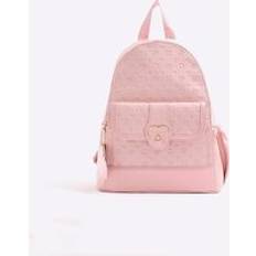 River Island Backpacks River Island Girls Heart Lock Pocket Backpack - Pink