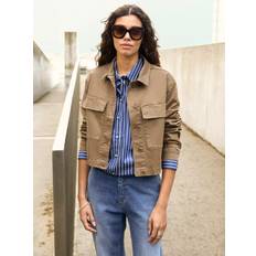 Gröna - Jeansjackor Baukjen Nata Organic Brushed Cotton Cropped Jacket