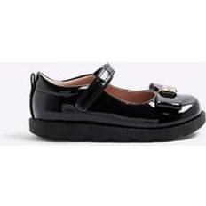 Ballerinas Children's Shoes River Island Mini Girls Bow Mary Jane Shoes - Black