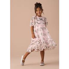 Angel & Rocket Girls Sequin Bow Party Dress Pink