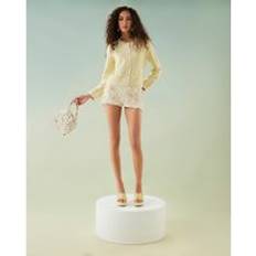 River Island Womens Yellow Long Sleeve Boucle Edge Cardigan - Yellow