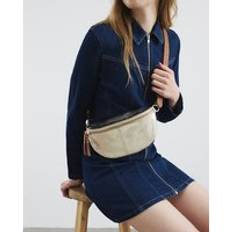 River Island Bum Bags River Island Womens Gold Metallic Leather Bum Bag - Gold