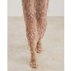 River Island Womens Gold Starfish Strappy Heeled Sandals - Gold