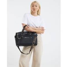 River Island Totes & Shopping Bags River Island Panelled Webbing Handle Tote Bag - Black