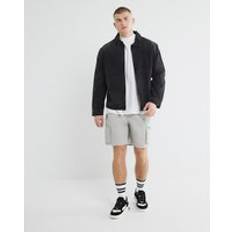 River Island Clothing River Island Mens Nylon Cargo Shorts - Grey