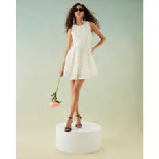 River Island 3D Floral Occasion Mini Dress - White