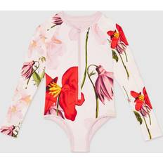 Reiss Swimsuits Reiss Katy Floral Print Swimsuit - Ivory