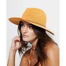 River Island Hats River Island Womens Chain Detail Fedora Hat - Orange