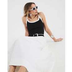 XL Tank Tops River Island Womens Sleeveless Ribbed Cami Top - Black