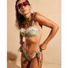 River Island Floral Bikini Bottoms - Green