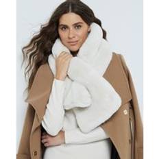 Women Scarfs River Island Womens Fur Scarf - White