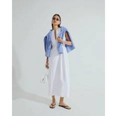 River Island Womens Sleeveless V Neck Midi Dress - White