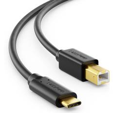 DeleyCON 1.5m USB C Skrivarkabel för Skrivare Skanner