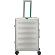 Aluminium - Silver Resväskor Travelite Next 67cm - Silver/Green