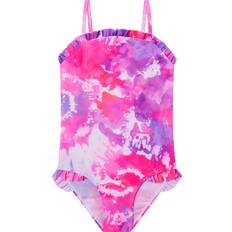 Ruffles Swimwear Accessorize Ruffle Tie Dye Swimsuit - Brights Multi