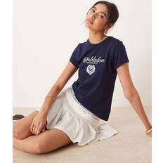 Blue - Tennis T-shirts Polo Ralph Lauren Wimbledon Capsule Large Front Crest T-Shirt - Navy