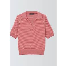 Max Mara Weekend Junior Stripe Polo Top - Red