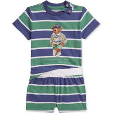 Other Sets Children's Clothing Polo Ralph Lauren Baby Boys Striped Bear Tee & Shorts Set - Classic Blue