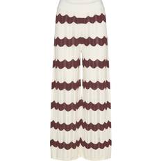 Malina Byxor & Shorts Malina Keily Straight Knitted Pants - Brun