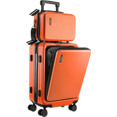 TravelArim Carry On Luggage - Set of 2 - Orange