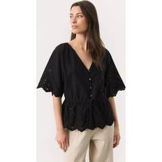 GOTS (Global Organic Textile Standard) Tøj Part Two Rosaliepw Bluser - Black