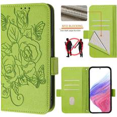 Nintendo 3DS Wallet Cases GANGXUN Green Case for Nokia C32 Magnetic Wallet Pu Leather