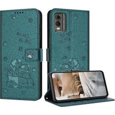Nintendo 3DS Wallet Cases GANGXUN Flip Case for Nokia C32 Cute Cat Leather Wallet