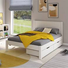 Classic Wooden with Pair of Drawers Double