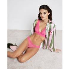 Knickers River Island Womens Brazilian Knickers - Pink Lace