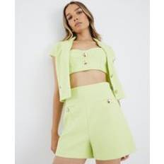 River Island Shorts River Island Womens Boucle Shorts - Green