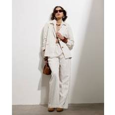 River Island S Blazers River Island Womens Oversized Blazer - White Stripe