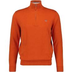 Gant Classic Cotton Half Zip - Orange