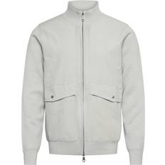Lyle & Scott Bomull Ytterkläder Lyle & Scott Milano Hybrid Full Zip Knitted Jacket Grå