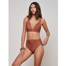 Bronze - Women Swimwear L'agence Lexie Bikini Top - Bronze