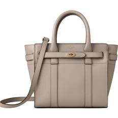 Mulberry Handbags Mulberry Mini Zipped Bayswater Leather Handbag - Cashmere Taupe