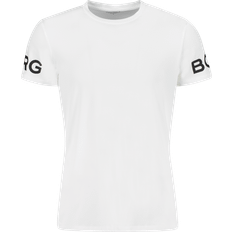 Björn Borg Bomull Överdelar Björn Borg T-shirt Träningskläder Brilliant - White