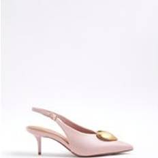 Pink - Women Heels & Pumps River Island Womens Heart Detail Court Heels - Pink