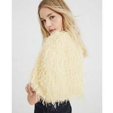 Capes & Ponchos River Island Womens Yellow Tassel Cape - Yellow