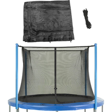 Trampolines Upper Bounce Net Fits 14 Round Frames with Adjustable Straps Using 4 Poles or 2 Arches