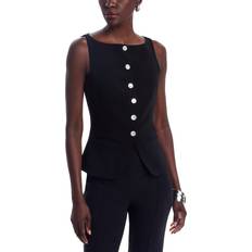 Women - Yellow Vests Cinq A Sept Lemonis Tailored Crepe Vest - Black