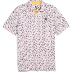 Herr Pikétröjor Puma Men's Mattr Paradise Golf Polo T-Shirt - White